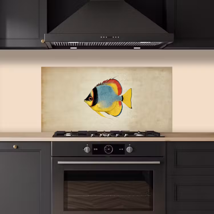 Kleurrijk - Vis - Schubben - Illustratie keuken achterwand spatscherm middel -sfeer1