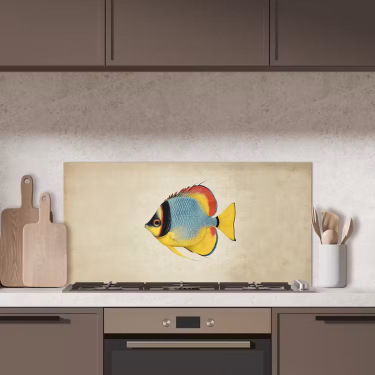 Kleurrijk - Vis - Schubben - Illustratie keuken achterwand spatscherm middel -sfeer2