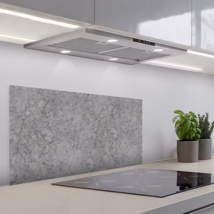 Beton - Antiek - Patronen keuken achterwand spatscherm middel 899 -3d_schuin