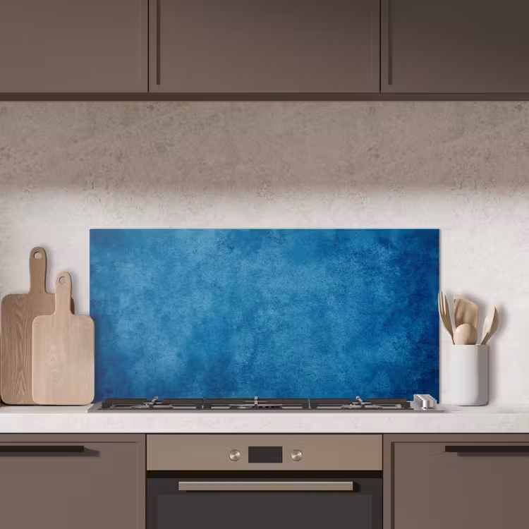Beton - Blauw - Vintage - Structuur - Industrieel keuken achterwand spatscherm middel -sfeer2