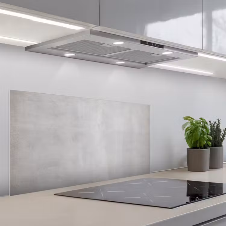 Beton - Grijs - Cement - Industrieel - Structuur keuken achterwand spatscherm middel -3d_schuin
