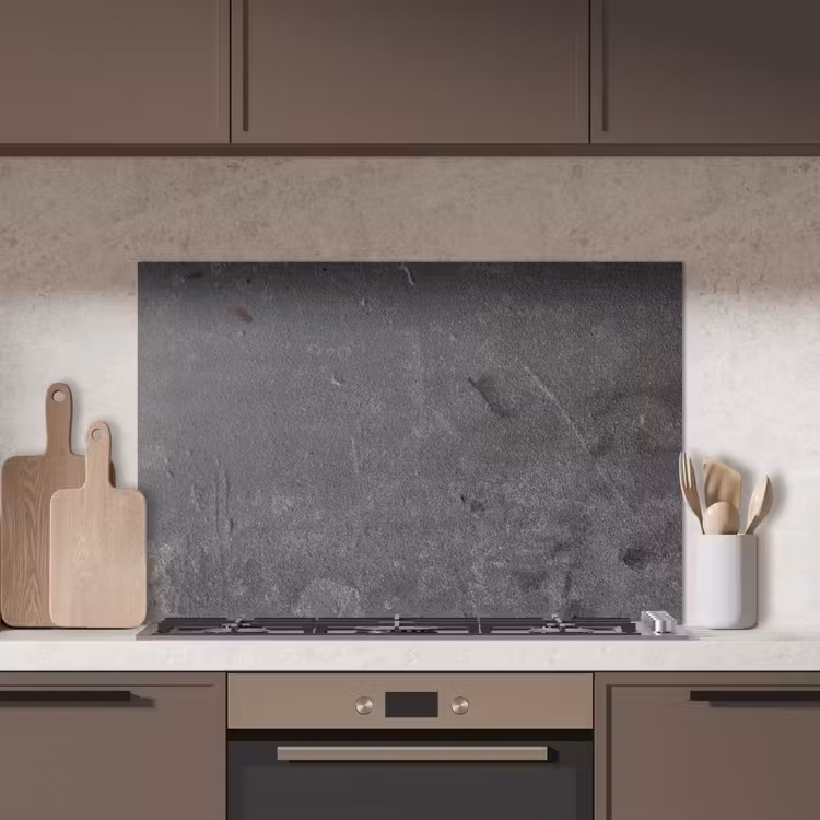 Beton - Grijs - Lijn - Vormen keuken achterwand spatscherm middel -sfeer2