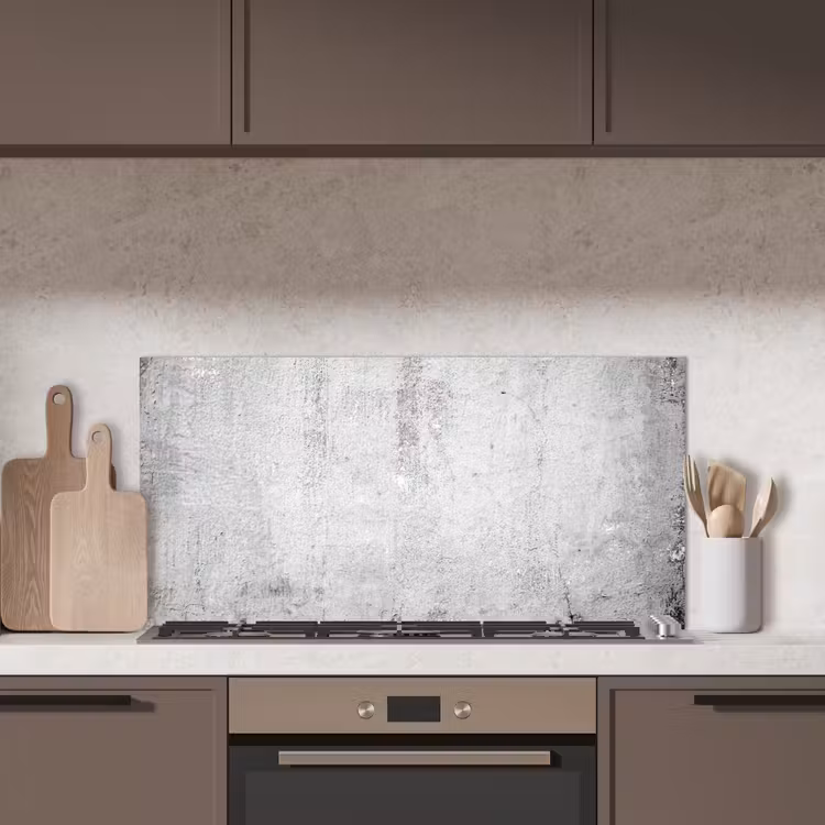 Beton - Grijs - Patroon - Vintage - Industrieel keuken achterwand spatscherm middel -sfeer2