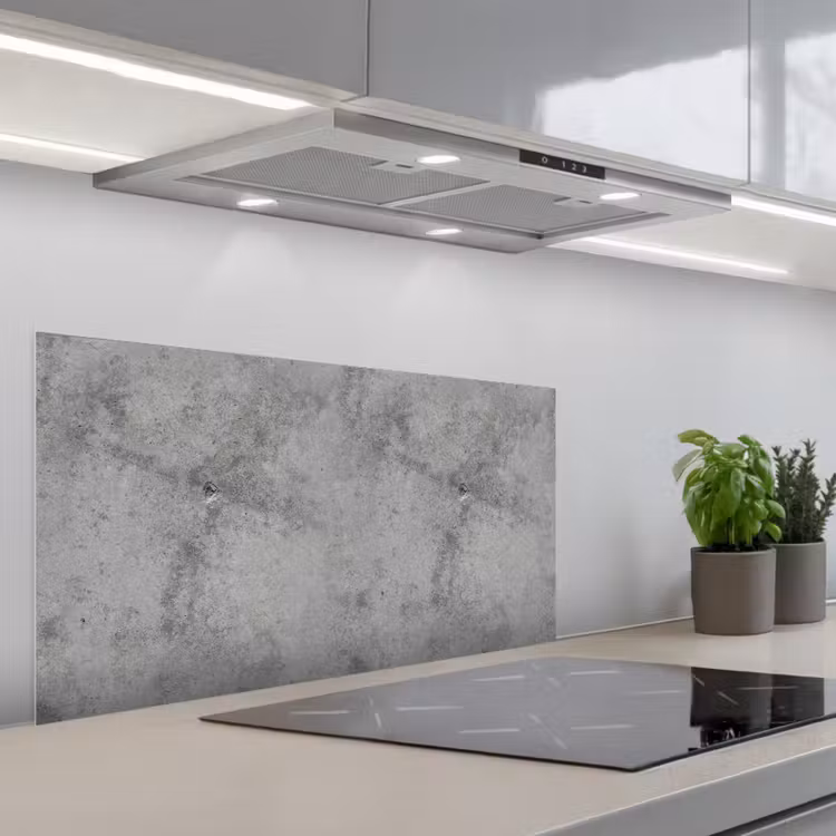 Beton - Grijs - Patronen keuken achterwand spatscherm middel 899 -3d_schuin