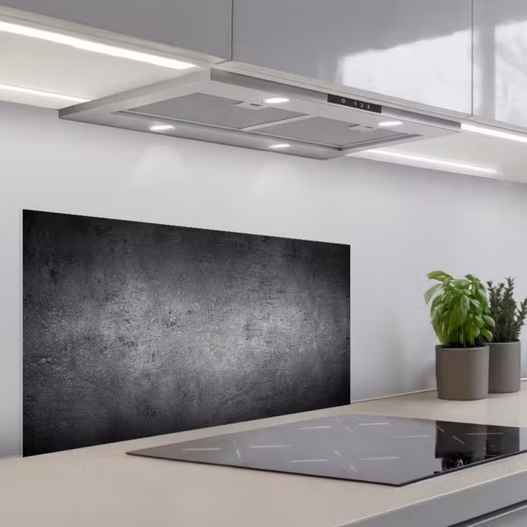 Beton - Grijs - Retro - Cement - Textuur keuken achterwand spatscherm middel -3d_schuin