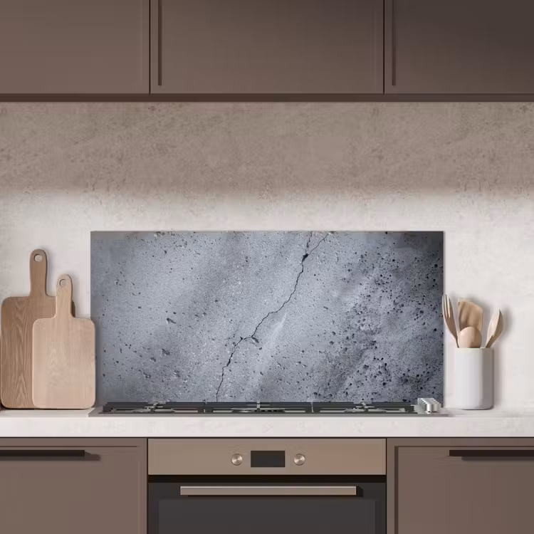 Beton - Grijs - Scheur keuken achterwand spatscherm middel -sfeer2