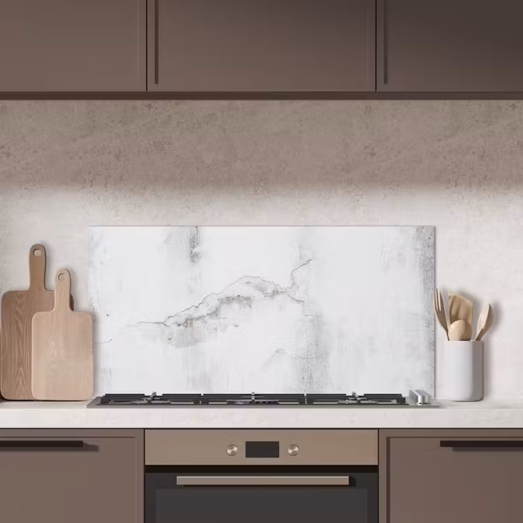 Beton - Grijs - Wit keuken achterwand spatscherm middel -sfeer2