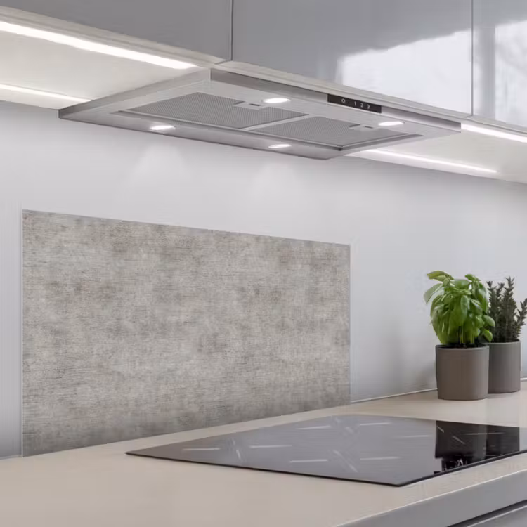 Beton - Oud - Grijs - Patronen keuken achterwand spatscherm middel 899 -3d_schuin