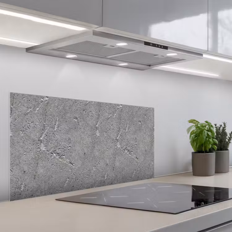 Beton - Patronen - Steen keuken achterwand spatscherm middel 899 -3d_schuin