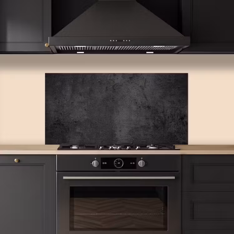 Beton - Robuust - Vintage - Rustiek - Grijs - Zwart keuken achterwand spatscherm middel -sfeer1