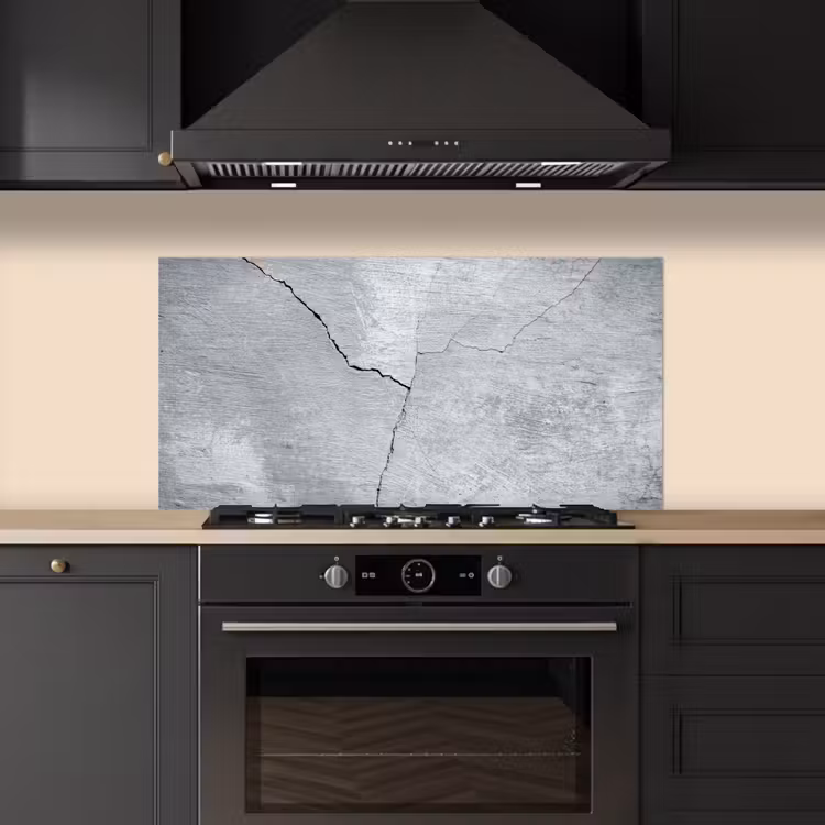 Beton - Scheur - Grijs keuken achterwand spatscherm middel -sfeer1