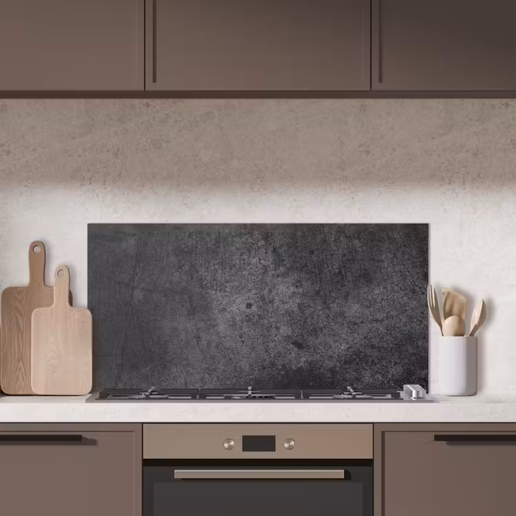 Beton - Structuur - Retro - Zwart - Grijs - Rustiek keuken achterwand spatscherm middel -sfeer2
