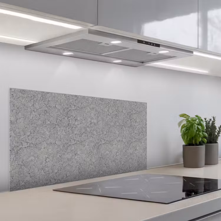 Beton - Muur - Patronen - Industrieel keuken achterwand spatscherm middel 899 -3d_schuin