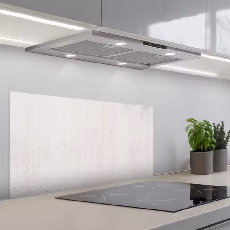 Beton - Muur - Wit keuken achterwand spatscherm middel -3d_schuin