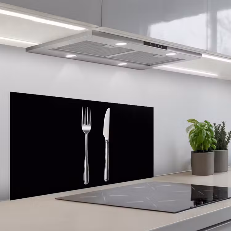 Bestek - Klassiek - Elegant keuken achterwand spatscherm middel -3d_schuin
