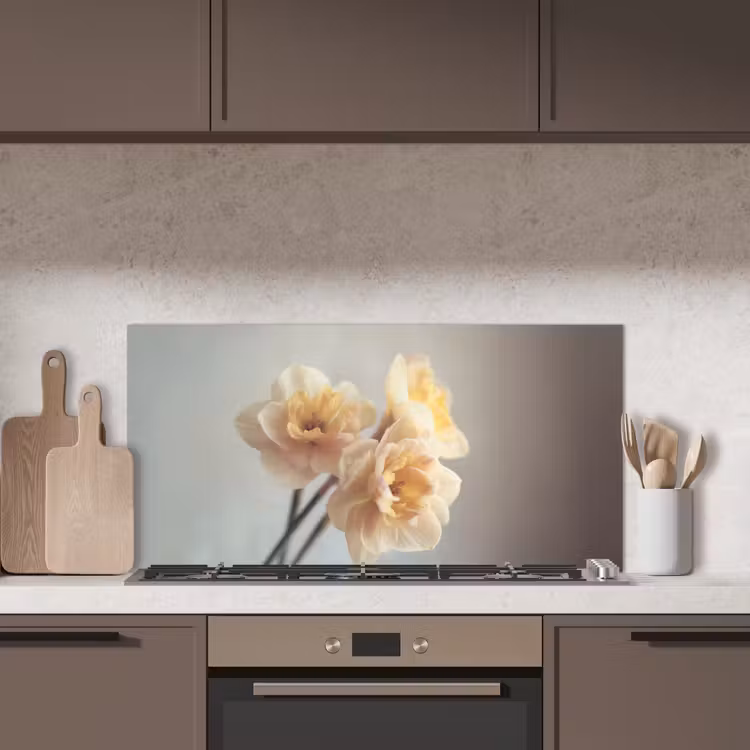 Narcissen - Geel - Bloemblaadjes keuken achterwand spatscherm middel -sfeer2