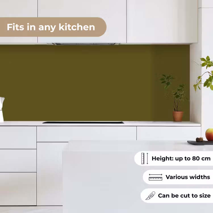 Dark - Olive - Groen keuken achterwand 2 middel 871 -sfeer4_UK