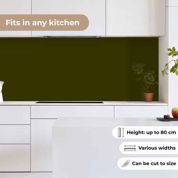Dark - Olive - Groen keuken achterwand 2 middel 871 -sfeer4_UK