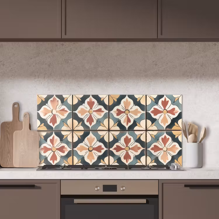 Decoratie - Tegels - Spaans - Vintage keuken achterwand spatscherm middel -sfeer2
