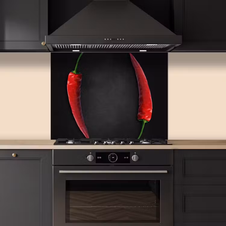 Dialoog van Pepers keuken achterwand spatscherm middel -sfeer1