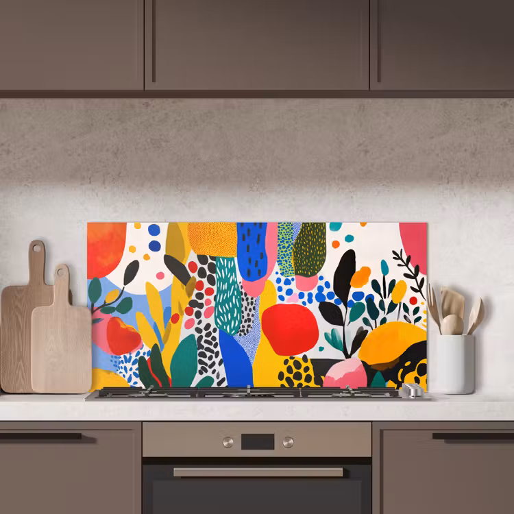 Stippen - Vormen - Modern - Kleuren keuken achterwand spatscherm middel -sfeer2