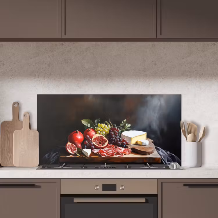 Borrelplank - Stilleven - Vintage keuken achterwand spatscherm middel -sfeer2