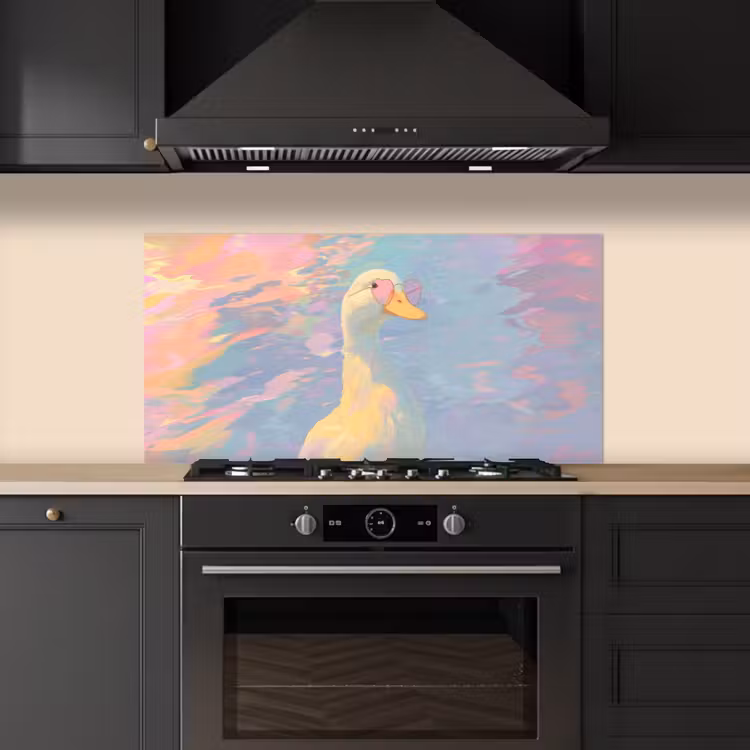 Eend - Zonnebril - Water keuken achterwand spatscherm middel -sfeer1
