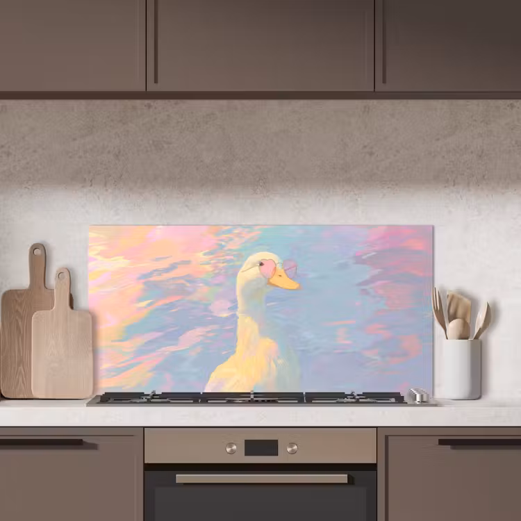 Eend - Zonnebril - Water keuken achterwand spatscherm middel -sfeer2