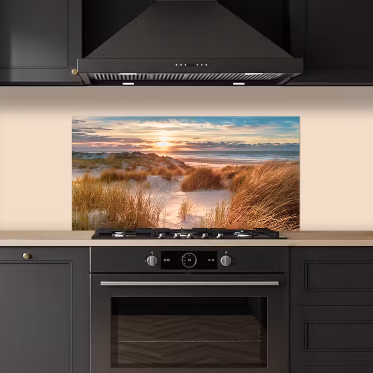 Duin - Planten - Zonsondergang - Strand - Zee keuken achterwand spatscherm middel -sfeer1