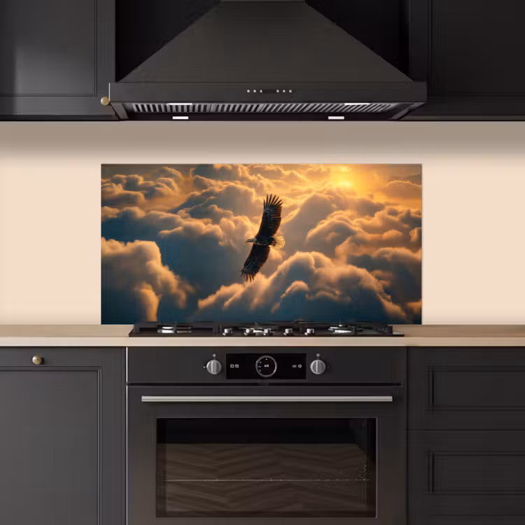 Adelaar - Wolken - Zon keuken achterwand spatscherm middel -sfeer1