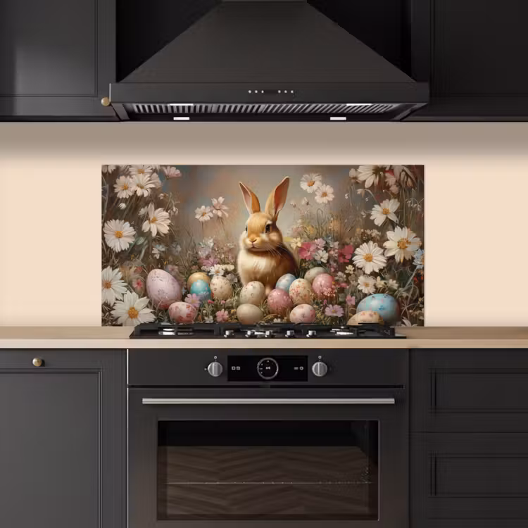 Paashaas - Lente - Paaseieren keuken achterwand spatscherm middel -sfeer1