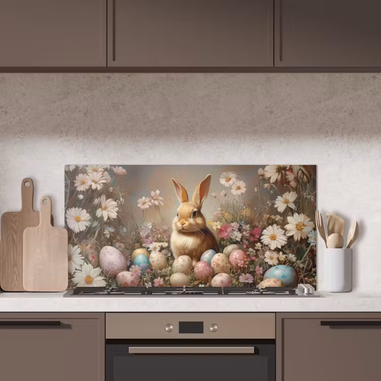 Paashaas - Lente - Paaseieren keuken achterwand spatscherm middel -sfeer2