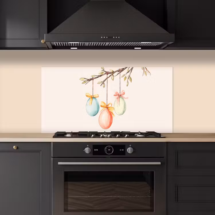 Paastak - Strikje - Eieren keuken achterwand spatscherm middel -sfeer1