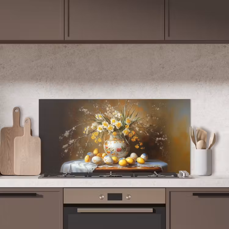 Paaseieren - Stilleven - Vaas keuken achterwand spatscherm middel -sfeer2