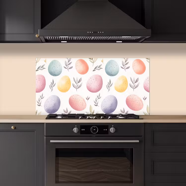 Eieren - Kleurrijk - Patroon keuken achterwand spatscherm middel -sfeer1