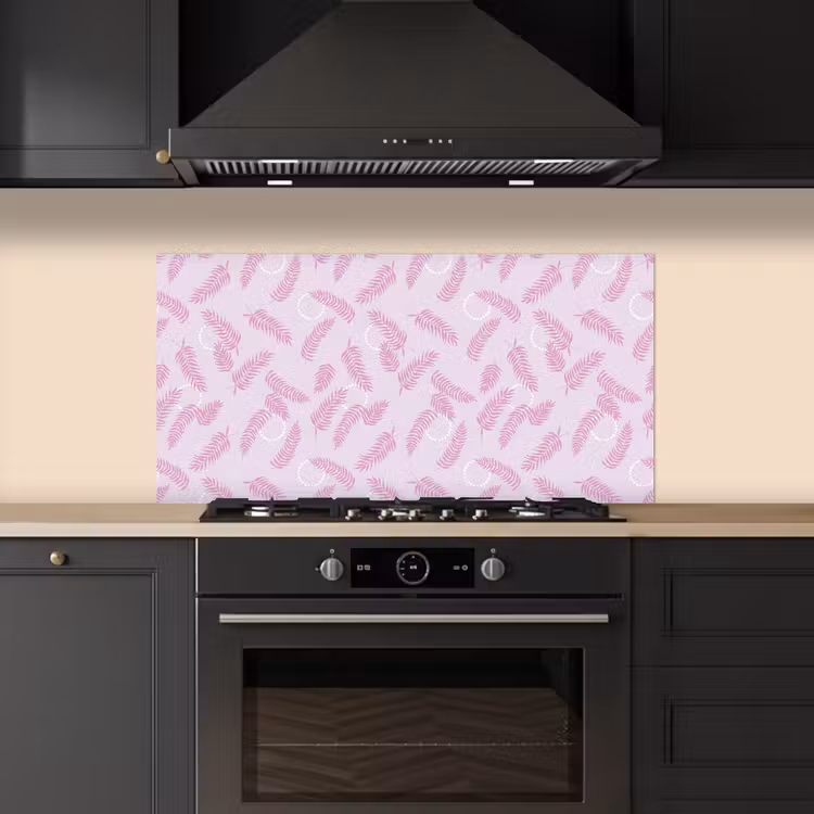 Veren - Paars - Wit keuken achterwand spatscherm middel 899 -sfeer1