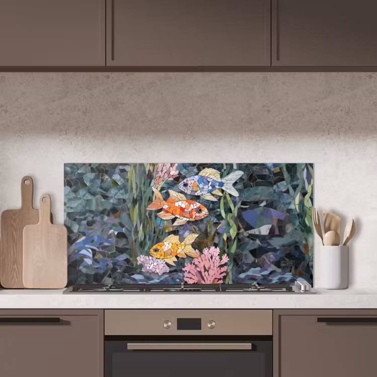 Vissen - Koraal - Zee - Mozaïek keuken achterwand spatscherm middel -sfeer2