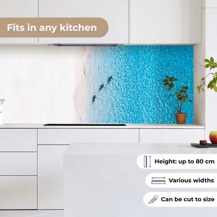 Vis - Oceaan - Strand - Turquoise - Natuur keuken achterwand 2 middel -sfeer4_UK