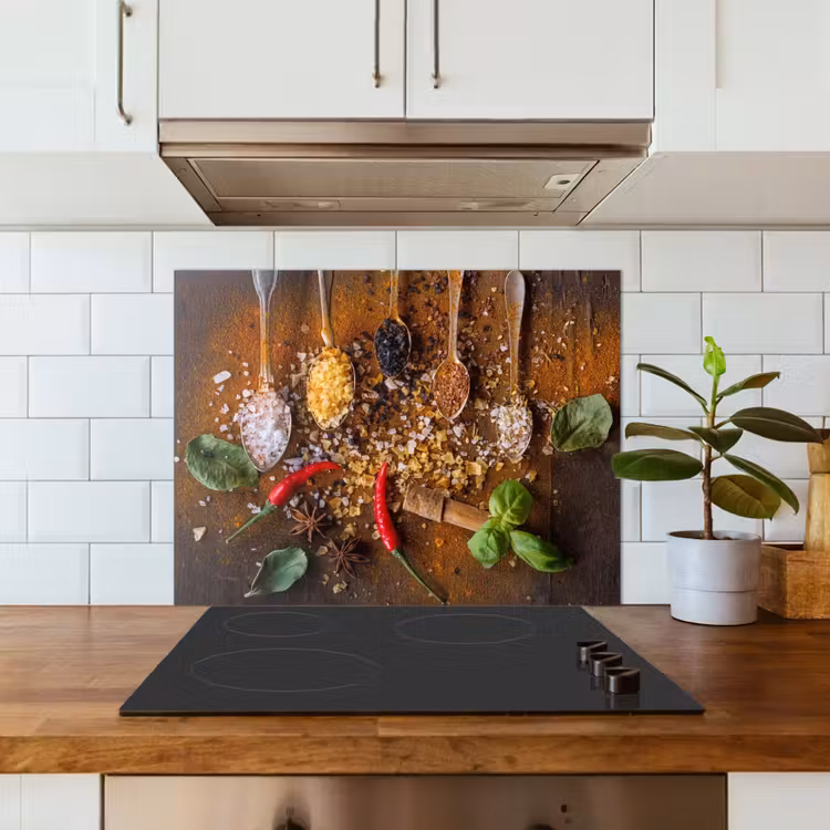 Smaakexplosie in Lepels keuken achterwand spatscherm middel -sfeer2