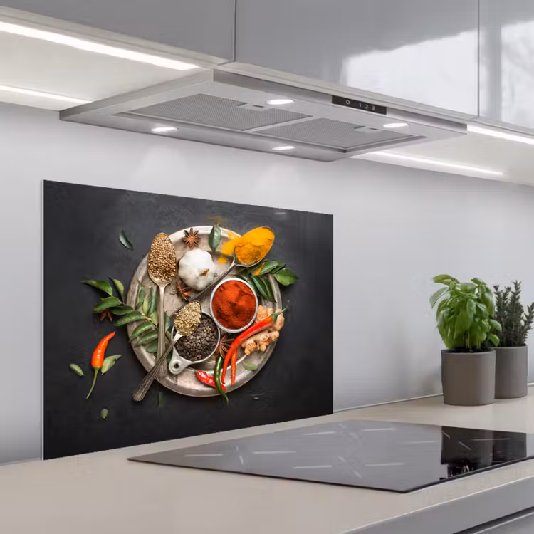 Smakenpalet keuken achterwand spatscherm middel -3d_schuin