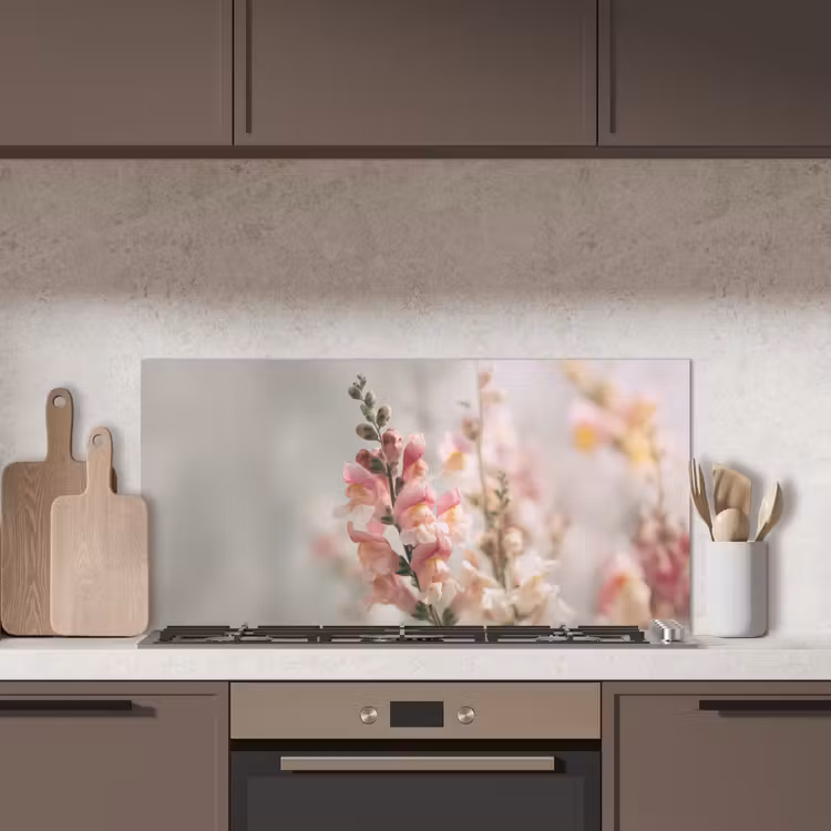 Bloem - Leeuwenbek - Roze - Stengel keuken achterwand spatscherm middel -sfeer2