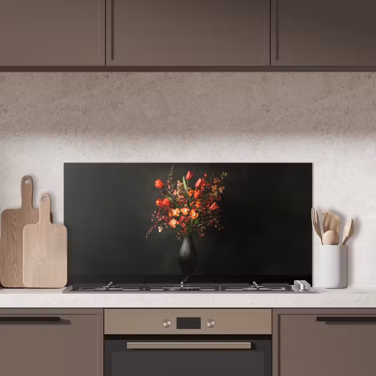 Bloemen - Takken - Boeket keuken achterwand spatscherm middel -sfeer2