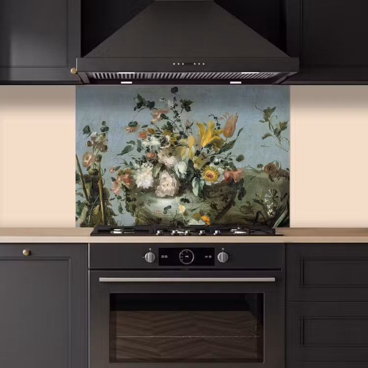 Bloemen - Oude Meesters - Olieverf keuken achterwand spatscherm middel -sfeer1