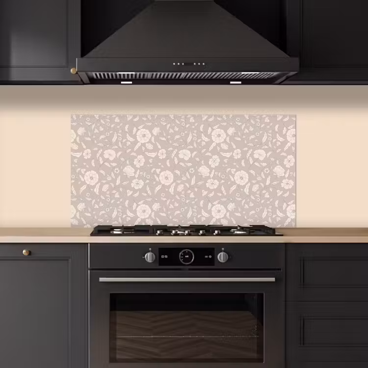 Bloemen - Blaadjes - Patroon keuken achterwand spatscherm middel 899 -sfeer1