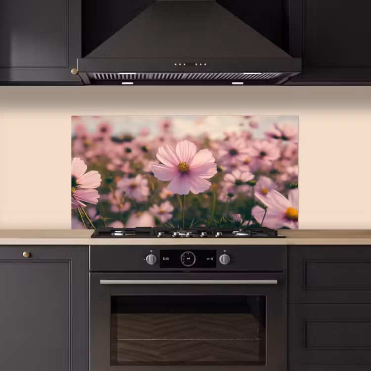 Bloemen - Paars - Wazig keuken achterwand spatscherm middel -sfeer1