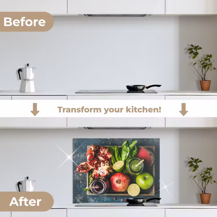 Fruitkist - Fruit - Smoothie keuken achterwand spatscherm middel -voor_na_EN
