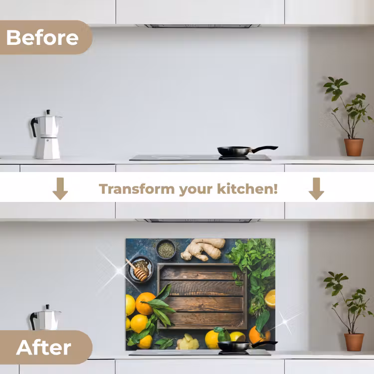 Fruitkist - Citroen - Fruit keuken achterwand spatscherm middel -voor_na_EN