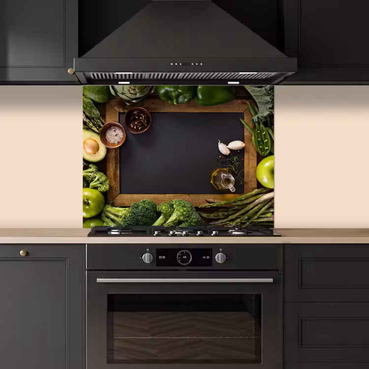 Fruit - Krijtbord - Groente keuken achterwand spatscherm middel -sfeer1