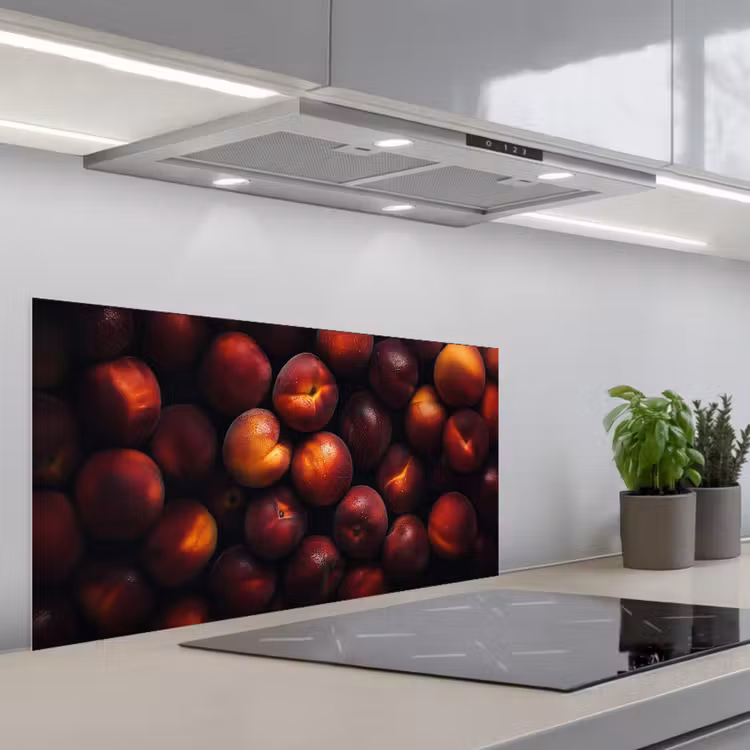 Fruit - Close up - Nectarines keuken achterwand spatscherm middel -3d_schuin