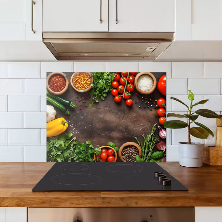 Tuin van Versheid keuken achterwand spatscherm middel -sfeer2